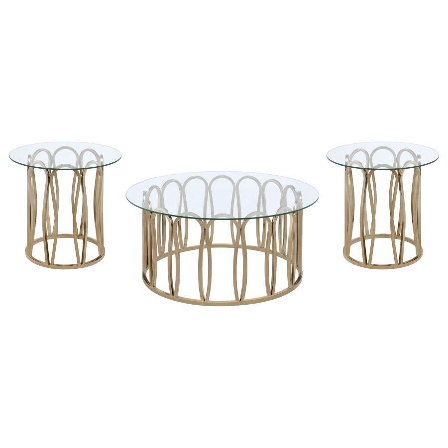 Monett - Coffee And End Table Set Table Sets by Coaster Fine Furniture - Walls Furniture & Mattress