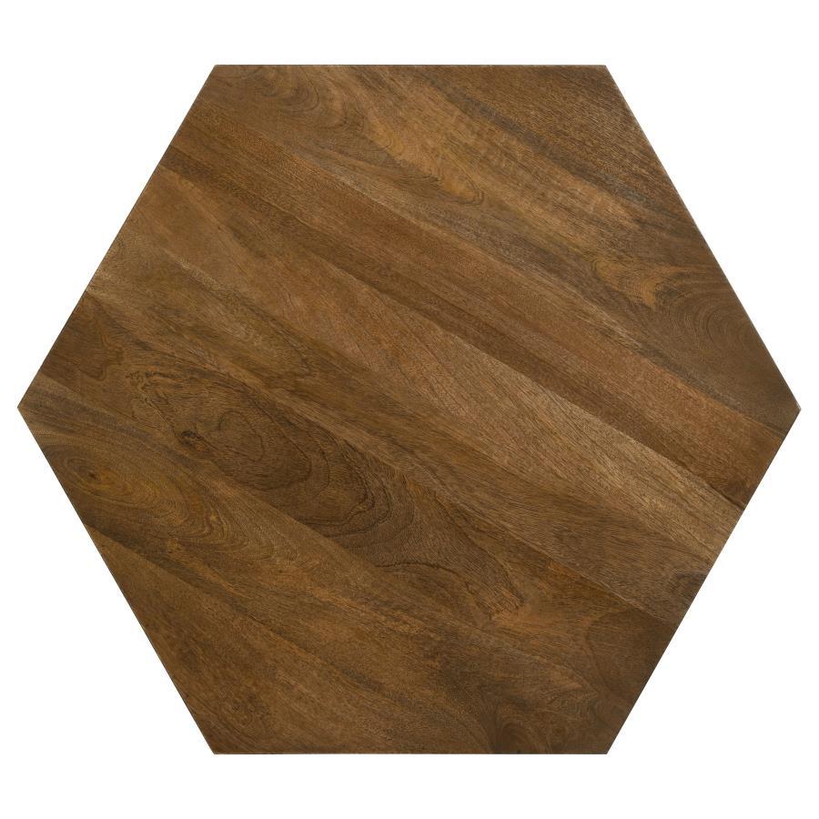 Zalika - Hexagonal Solid Mango Wood Table End Tables by Coaster Fine Furniture - Walls Furniture & Mattress