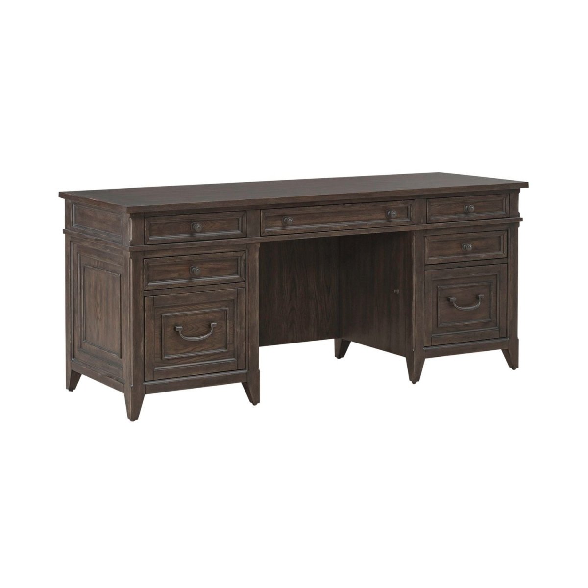 Paradise Valley - Executive Credenza - Brown Credenzas by Liberty Furniture - Walls Furniture & Mattress