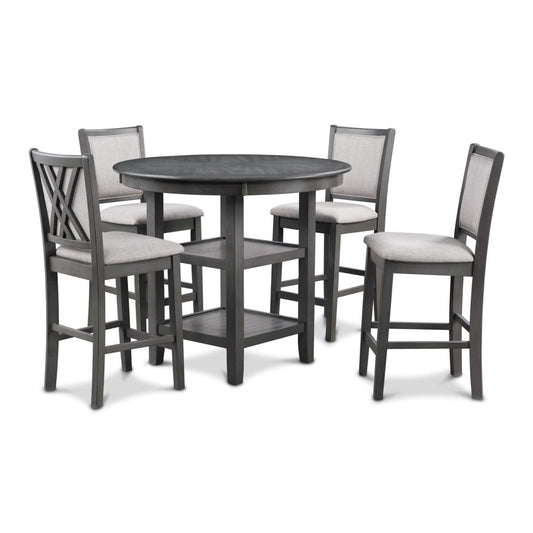 Amy - 5 Piece Counter Dining Set 5 Piece Dining Room Sets by New Classic - Walls Furniture & Mattress