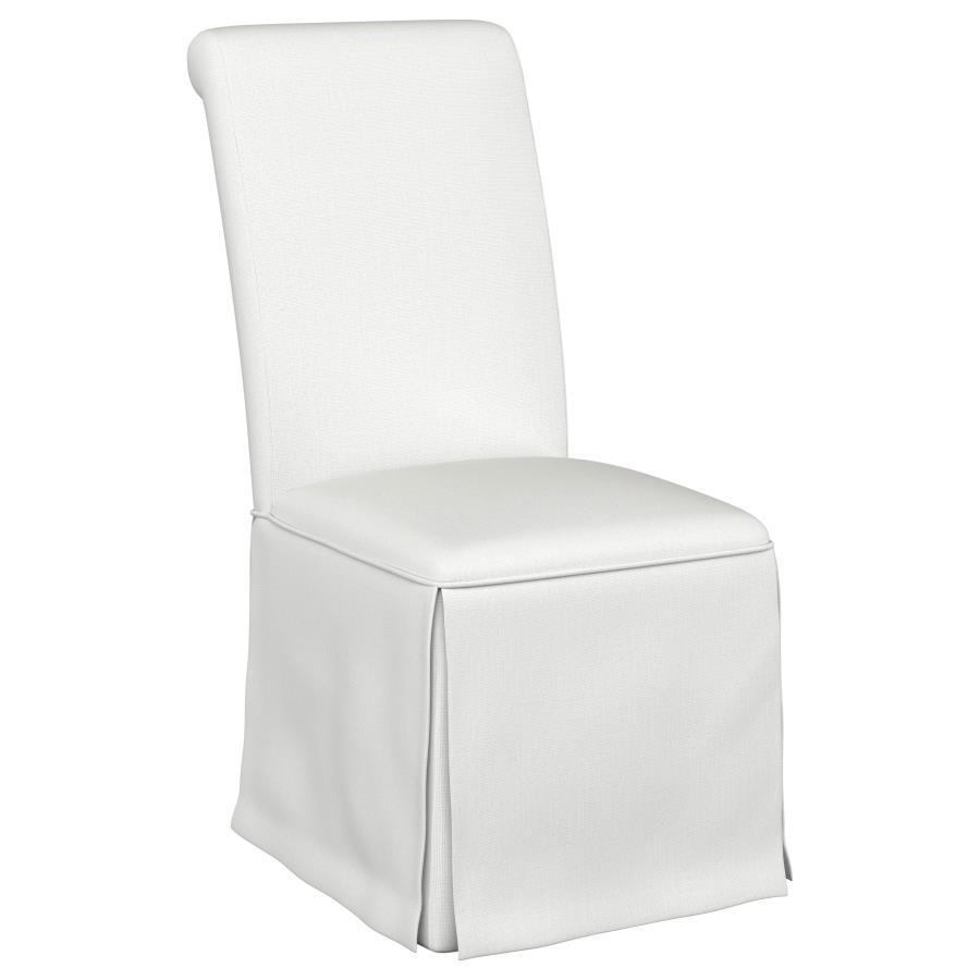 Shawna - Upholstered Skirted Dining Chair (Set of 2) Chair Sets by Coaster Fine Furniture - Walls Furniture & Mattress