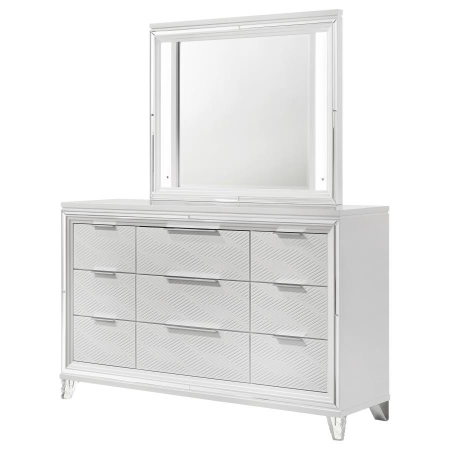 Marmore - 9 - Drawer Dresser Dressers by Coaster Fine Furniture - Walls Furniture & Mattress