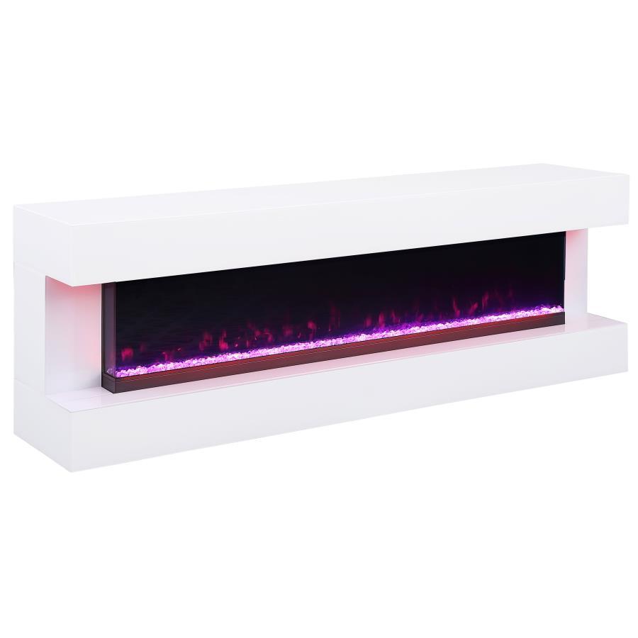 Vallerie - TV Stand With Visual Flame Box TV Stands by Coaster Fine Furniture - Walls Furniture & Mattress