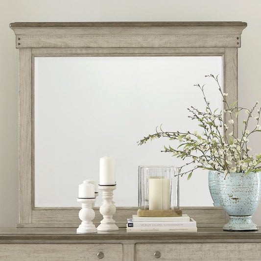 Ivy Hollow - Landscape Mirror - White Landscape Mirrors by Liberty Furniture - Walls Furniture & Mattress