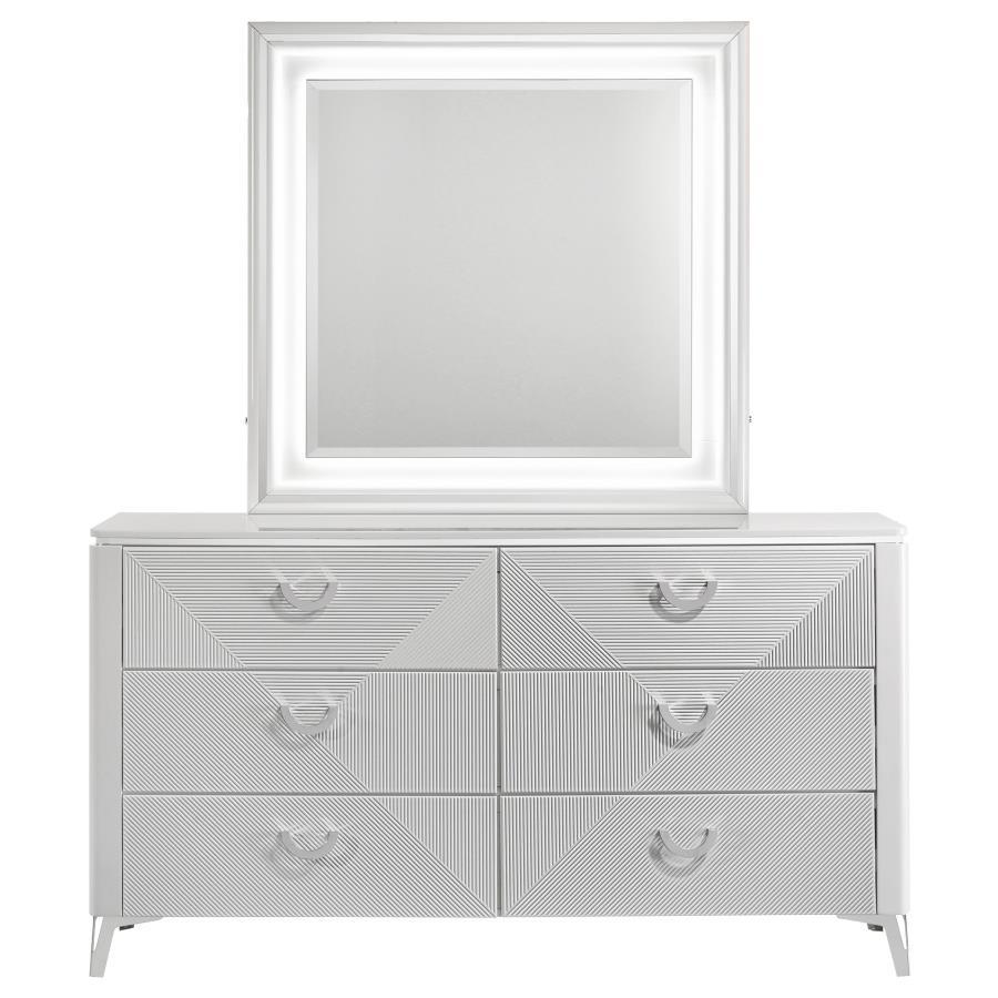 Cassia - 6 - Drawer Bedroom Dresser Cabinet Dressers by Coaster Fine Furniture - Walls Furniture & Mattress