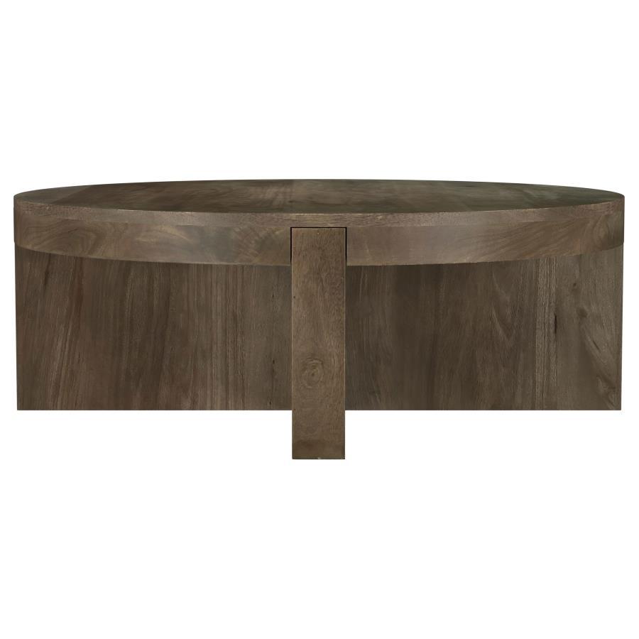 Kinkaid - Round Solid Mango Wood Table End Tables by Coaster Fine Furniture - Walls Furniture & Mattress