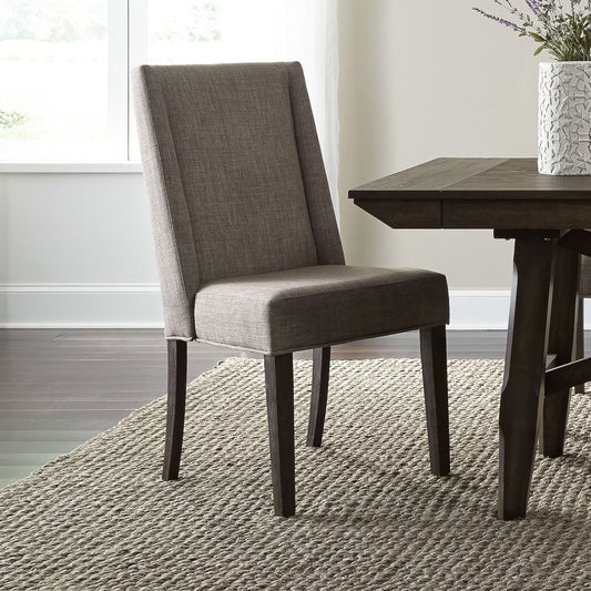 Double Bridge - Upholstered Side Chair - Dark Brown Side Chairs by Liberty Furniture - Walls Furniture & Mattress