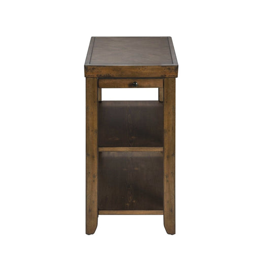 Mitchell - Chair Side Table - Dark Brown Chair Side Tables by Liberty Furniture - Walls Furniture & Mattress