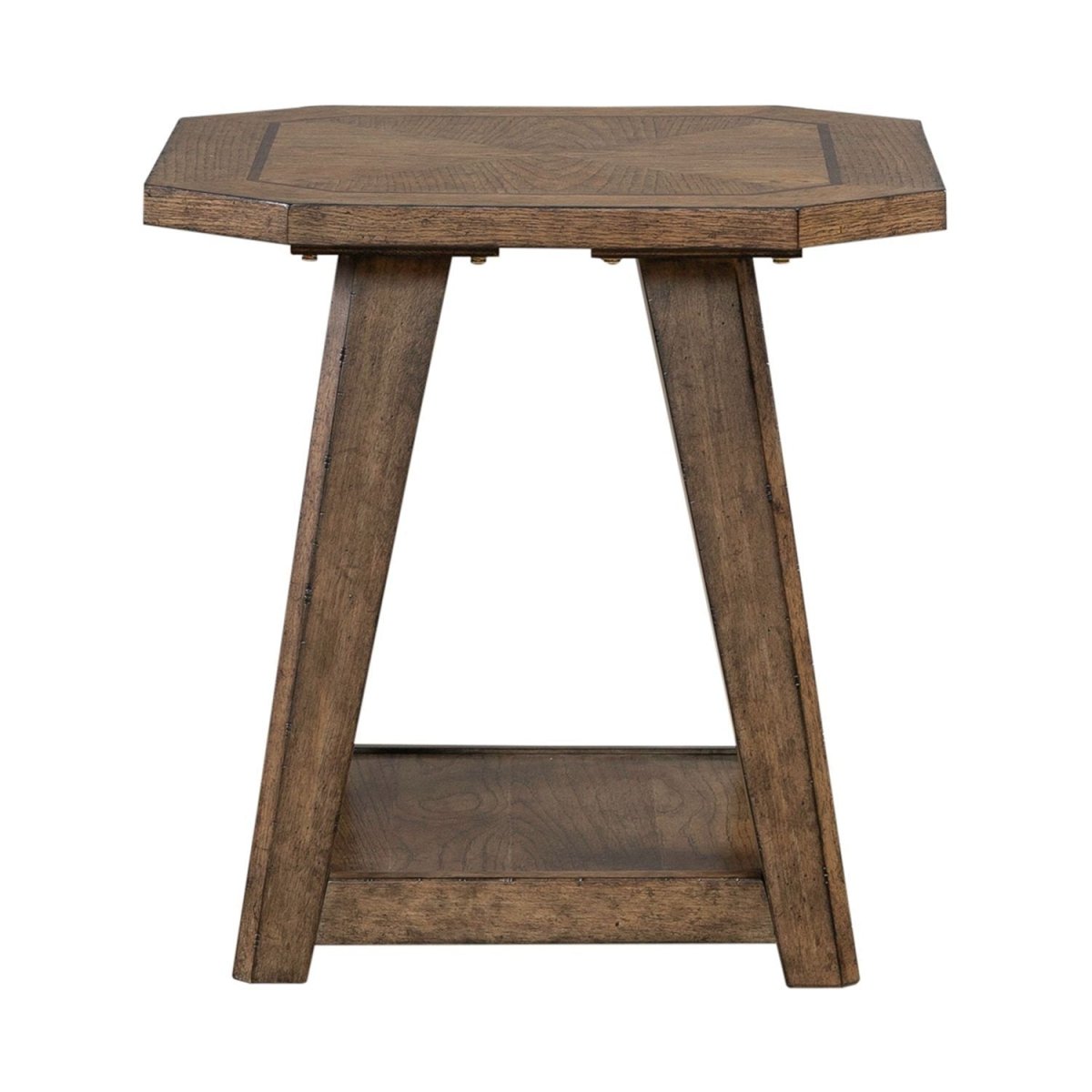 Carolina Park - Octagonal End Table - Brown End Tables by Liberty Furniture - Walls Furniture & Mattress