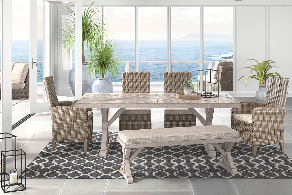 Beachcroft - Outdoor Dining Room Set 6 Piece Outdoor Sets by Signature Design by Ashley® - Walls Furniture & Mattress