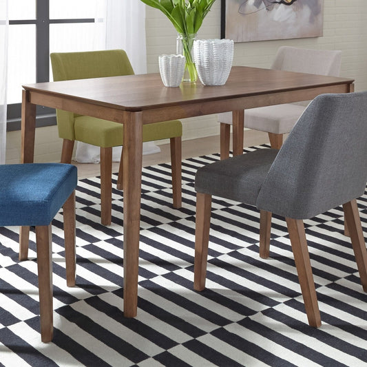 Space Savers - Rectangular Leg Table - Dark Brown Dining Tables by Liberty Furniture - Walls Furniture & Mattress