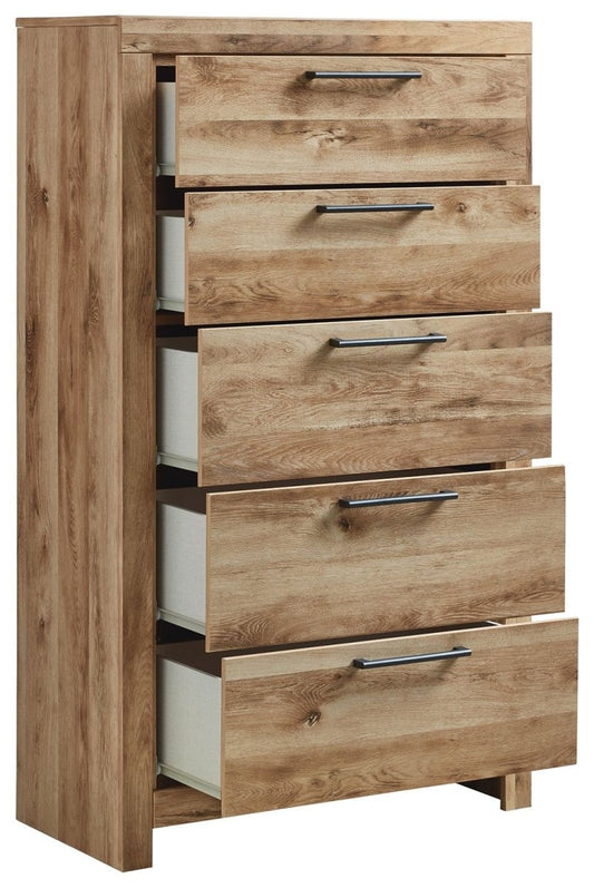 Hyanna - Five Drawer Chest - Tan Brown Accent Chests by Signature Design by Ashley® - Walls Furniture & Mattress