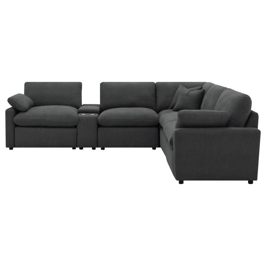 Collins - 6 - Piece Modular Power Reclining Sectional Reclining Sectionals by Coaster Fine Furniture - Walls Furniture & Mattress