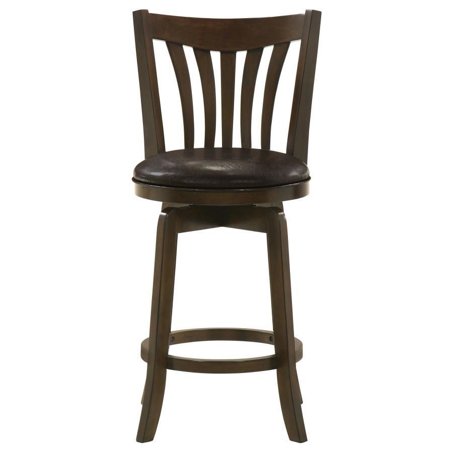 Lambert - Wood Height Swivel Bar Chair Counter Height (24" - 27") by Coaster Fine Furniture - Walls Furniture & Mattress
