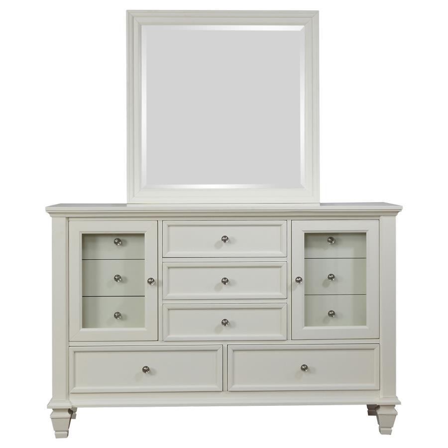 Sandy Beach - 11 - drawer Dresser With Mirror Dresser & Mirror by CoasterEssence - Walls Furniture & Mattress