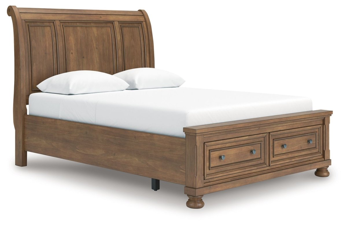 Feddinger - Storage Sleigh Bed Storage Beds by Signature Design by Ashley® - Walls Furniture & Mattress