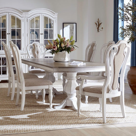 Magnolia Manor - Double Pedestal Table Set 5 Piece Dining Room Sets by Liberty Furniture - Walls Furniture & Mattress
