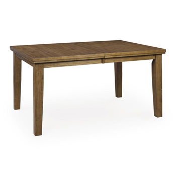 Urbinforte - Dining Room Butterfly Extension Table - Light Brown Dining Tables with Extensions by Signature Design by Ashley® - Walls Furniture & Mattress