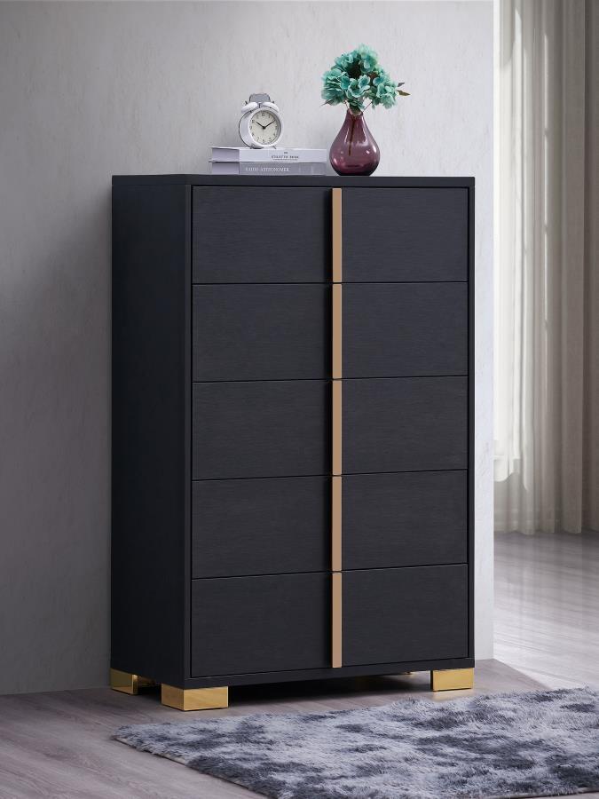 Marceline - 5 - Drawer Bedroom Chest Accent Chests by Coaster Fine Furniture - Walls Furniture & Mattress