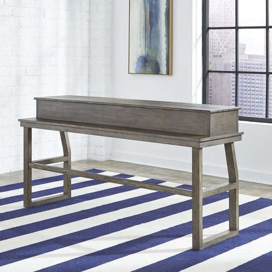 Hayden Way - Console Bar Table - Washed Gray Console Tables by Liberty Furniture - Walls Furniture & Mattress