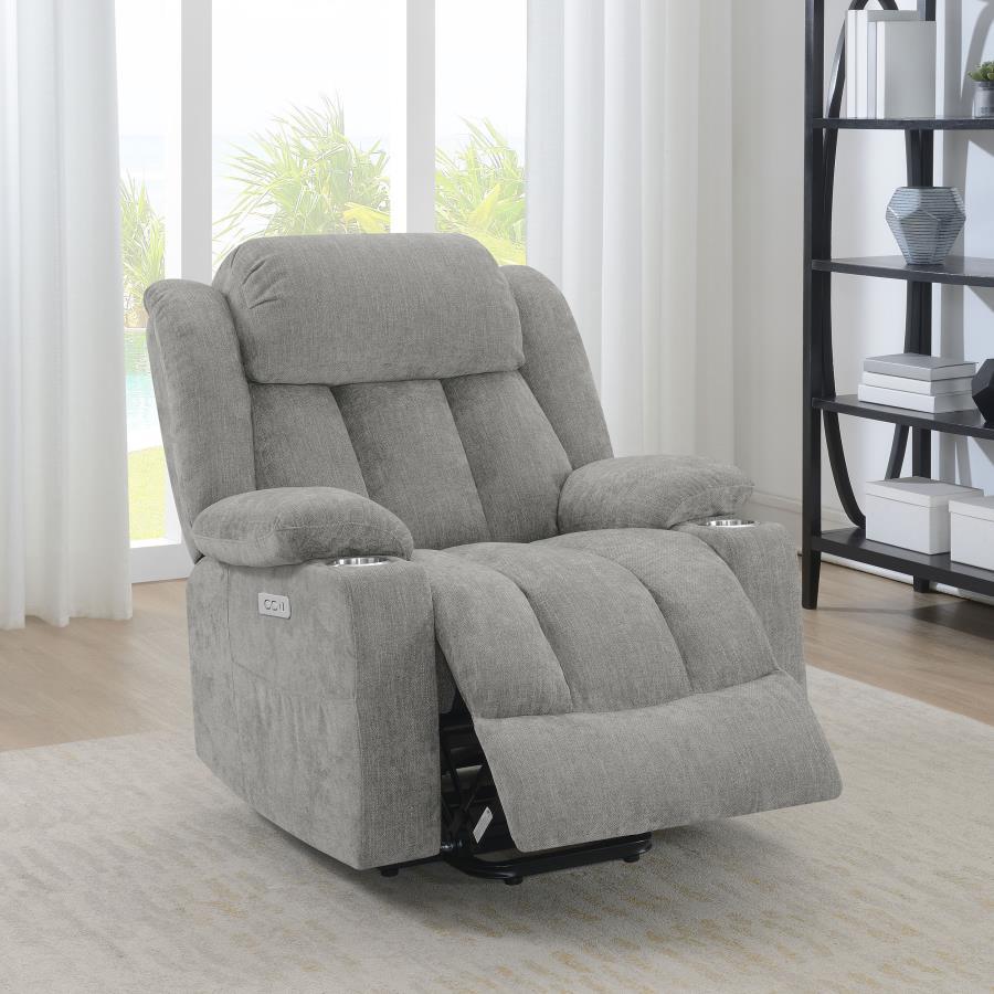 Houston - Upholstered Power Lift Recliner Chair Lift Chairs by CoasterEveryday - Walls Furniture & Mattress