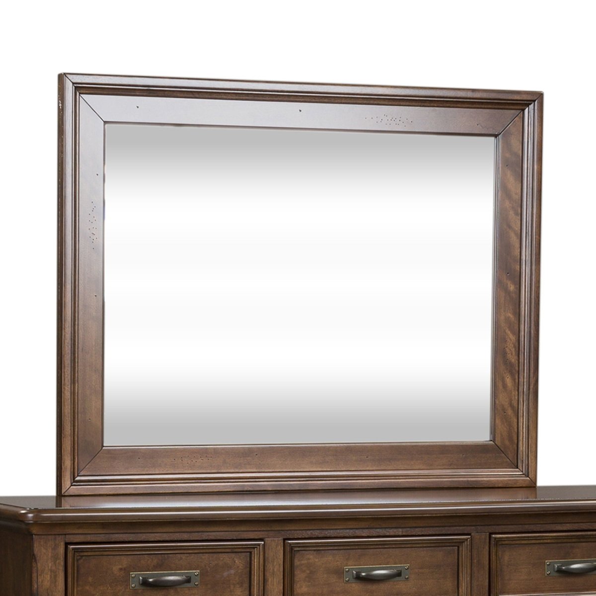 Saddlebrook - Mirror - Dark Brown Bedroom Mirrors by Liberty Furniture - Walls Furniture & Mattress