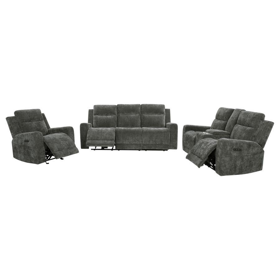 Kennett - Chenille Power Reclining Sofa Set Reclining Sofas & Loveseats by Coaster Fine Furniture - Walls Furniture & Mattress