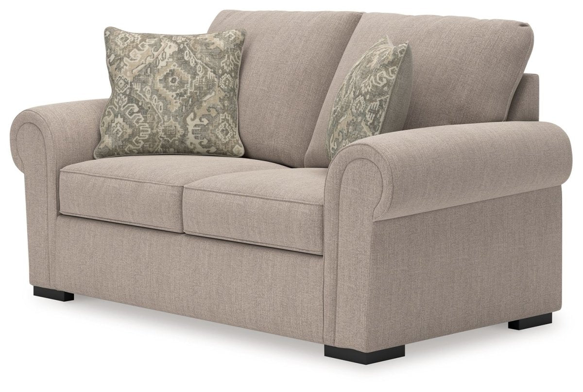 Sararose - Heather - Loveseat Stationary Loveseats by Benchcraft® - Walls Furniture & Mattress