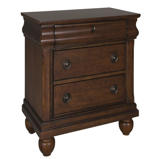 Rustic Traditions - Nightstand - Dark Brown Accent Nightstands by Liberty Furniture - Walls Furniture & Mattress