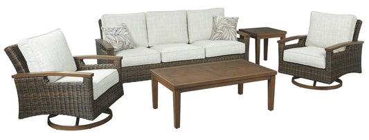 Paradise Trail - Sofa with Cushion - Medium Brown Sofas by Signature Design by Ashley® - Walls Furniture & Mattress