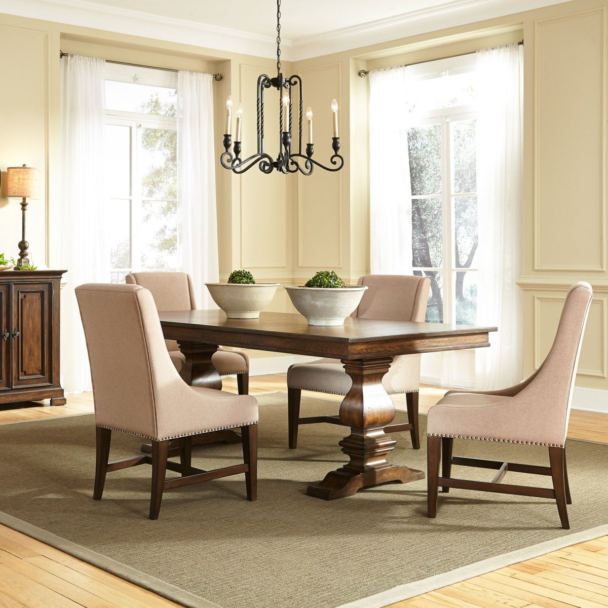 Armand - Trestle Table Set 5 Piece Dining Room Sets by Liberty Furniture - Walls Furniture & Mattress