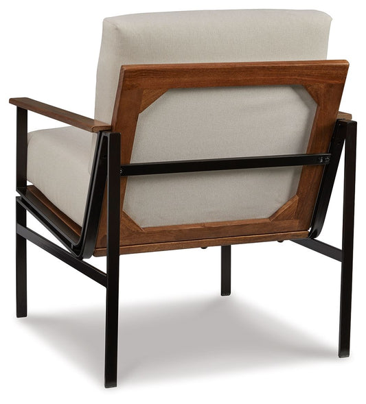 Tilden - Accent Chair - Ivory / Brown Accent Chairs by Signature Design by Ashley® - Walls Furniture & Mattress
