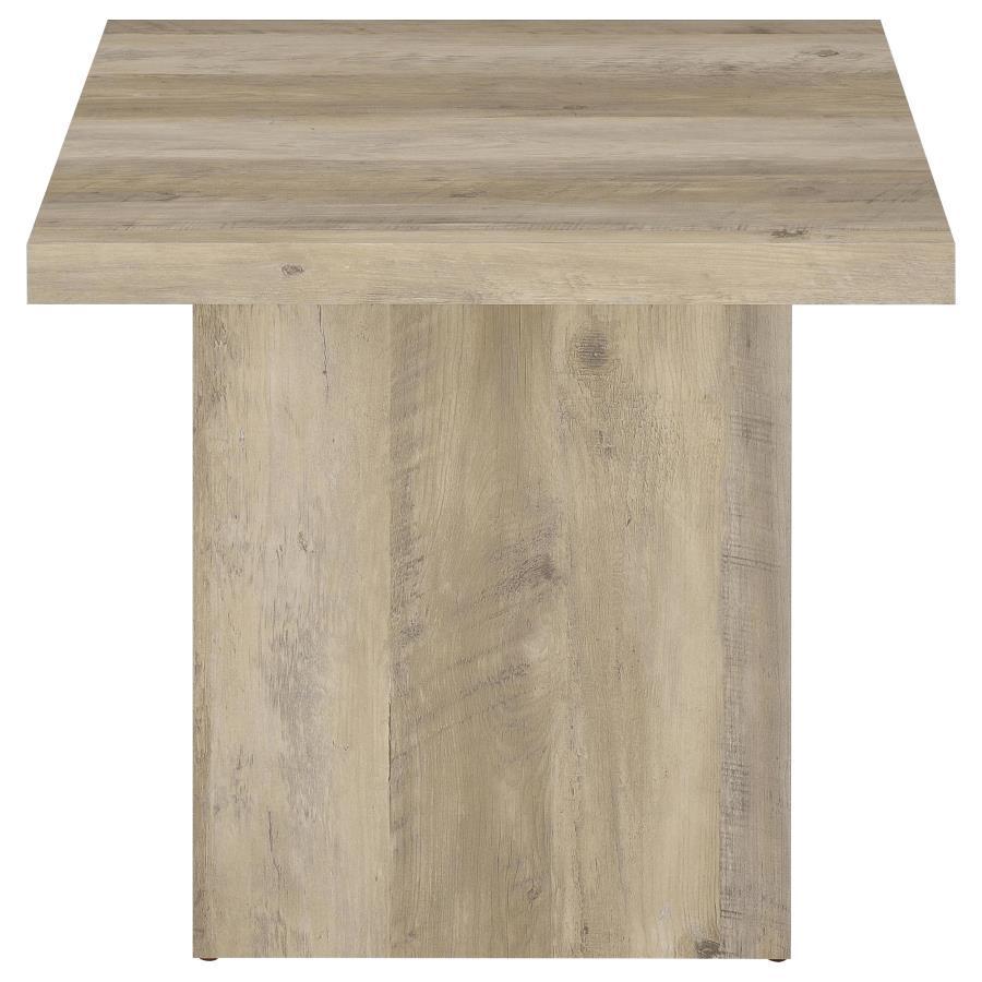 Devar - Square Engineered Wood End Table - Distressed Pine End Tables by Coaster Fine Furniture - Walls Furniture & Mattress
