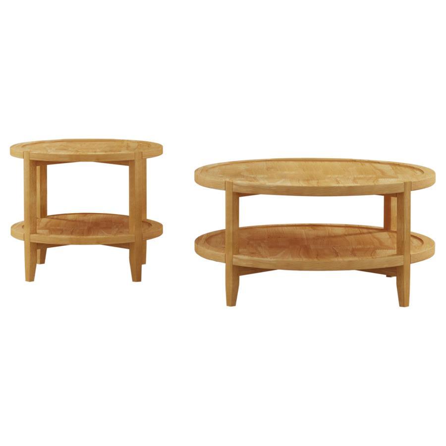 Camillo - Round Coffee And End Table Set Table Sets by Coaster Fine Furniture - Walls Furniture & Mattress