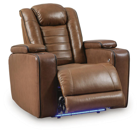 Gruaro - Power Recliner With Adjustable Headrest - Amber Reclining Chairs by Signature Design by Ashley® - Walls Furniture & Mattress
