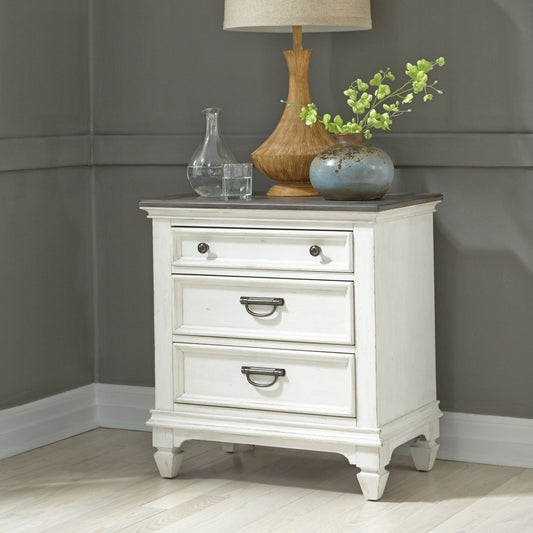 Allyson Park - Nightstand w/ Charging Station Nightstands w/ Charging Stations by Liberty Furniture - Walls Furniture & Mattress