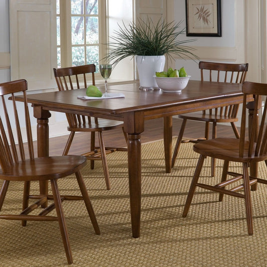 Creations - Butterfly Leaf Table - Dark Brown Dining Tables by Liberty Furniture - Walls Furniture & Mattress