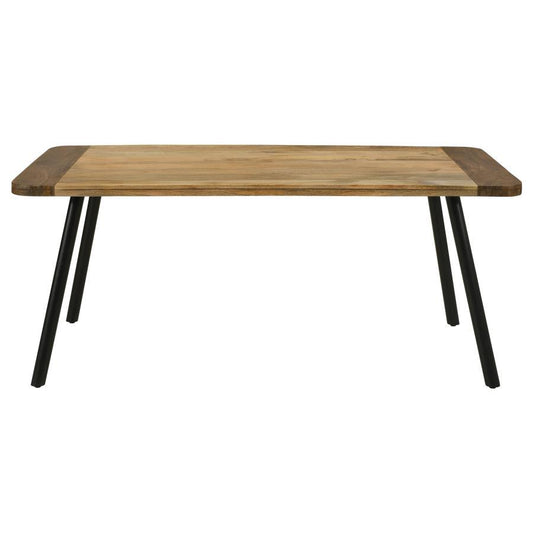 Maverick - Solid Wood Dining Table - Natural Mango Dining Tables by Coaster Fine Furniture - Walls Furniture & Mattress