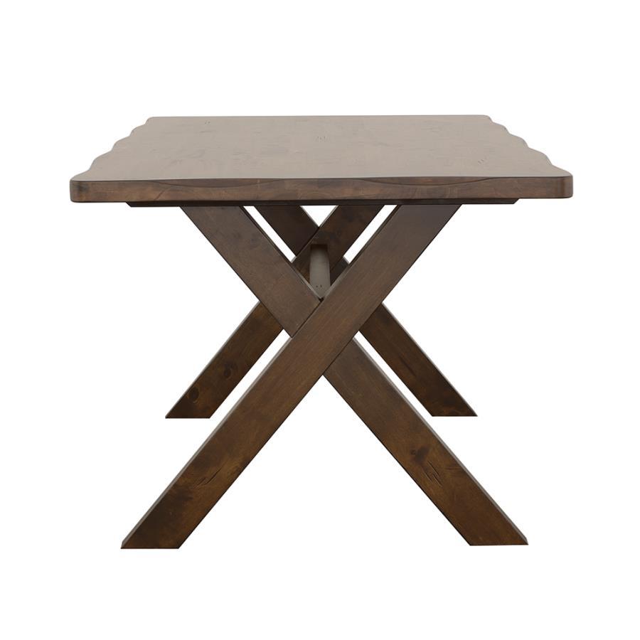 Alston - Rectangular Dining Table - Knotty Nutmeg Dining Tables by CoasterEveryday - Walls Furniture & Mattress