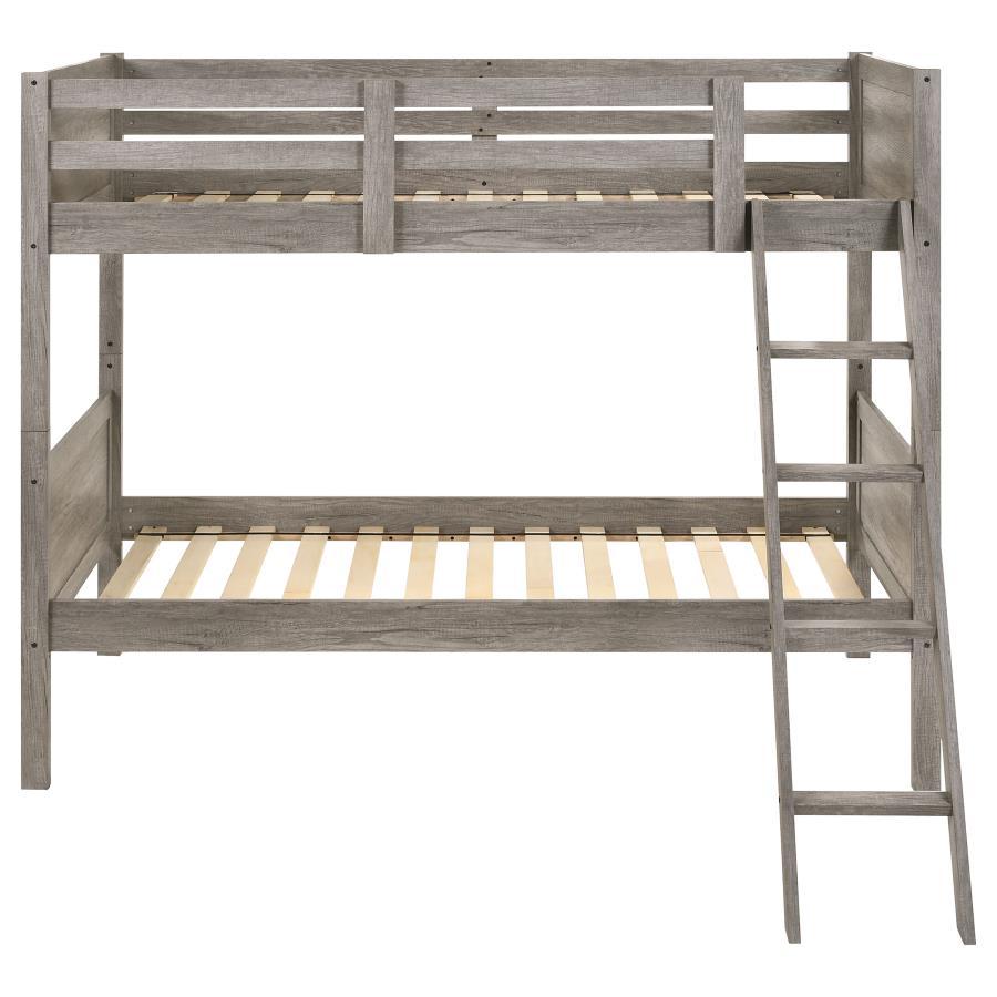 Ryder - Wood Bunk Bed Bunk Beds by CoasterEveryday - Walls Furniture & Mattress