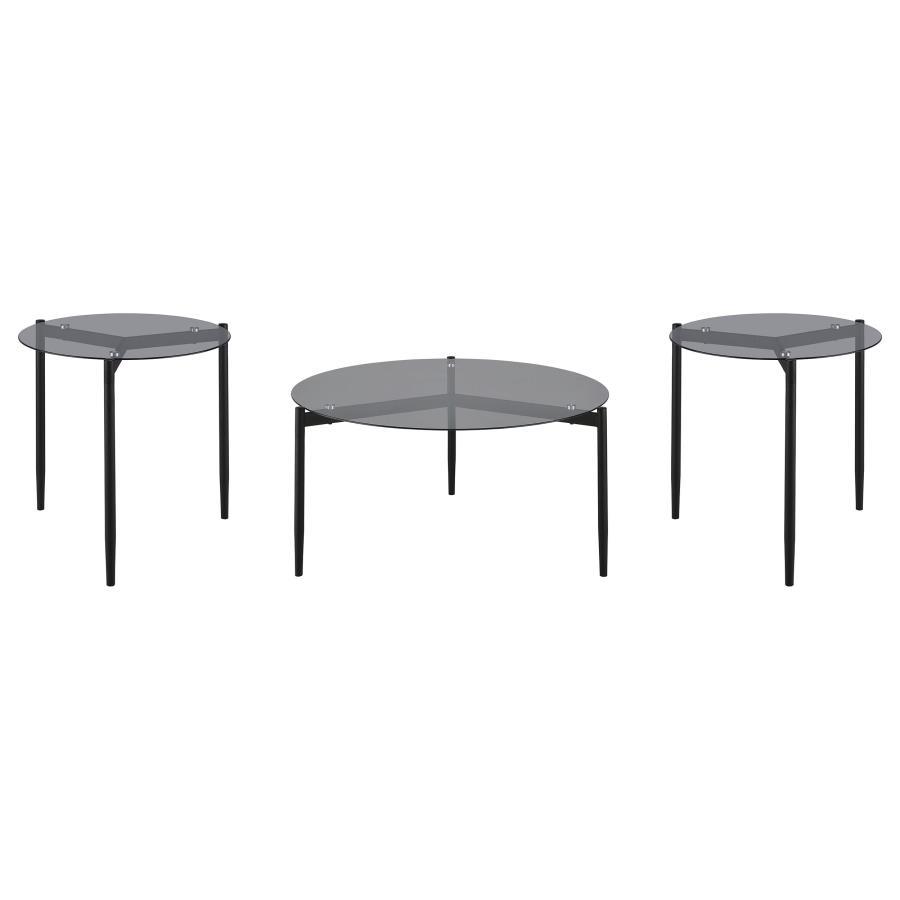Rosalie - Round Coffee And End Table Set Table Sets by Coaster Fine Furniture - Walls Furniture & Mattress