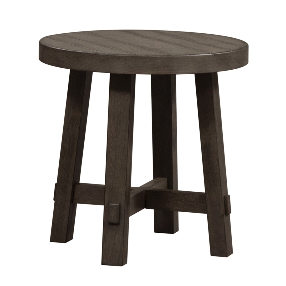 Modern Farmhouse - Splay Leg Round End Table End Tables by Liberty Furniture - Walls Furniture & Mattress
