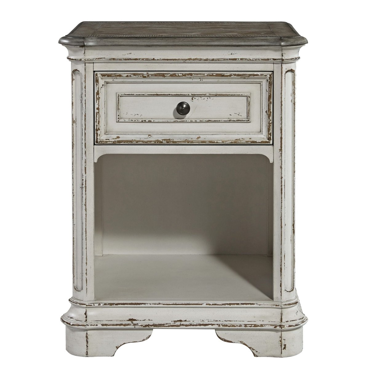 Magnolia Manor - 1 Drawer Nightstand - White Accent Nightstands by Liberty Furniture - Walls Furniture & Mattress