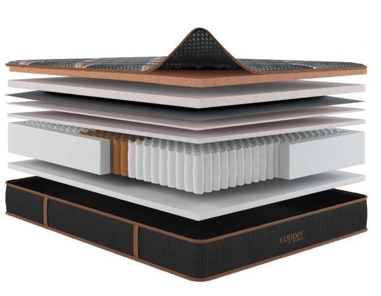 Copper Hybrid Firm Quilted Full Mattress Hybrid Mattresses by Spring Air - Walls Furniture & Mattress