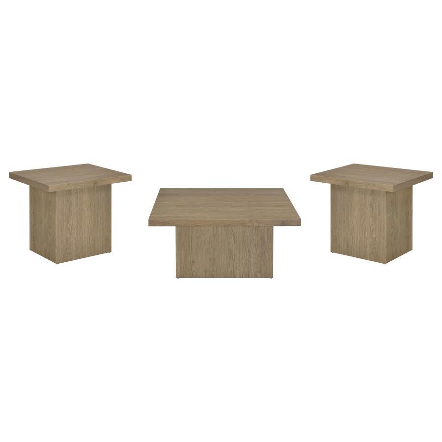 Devar - Square Coffee Table Set Table Sets by Coaster Fine Furniture - Walls Furniture & Mattress