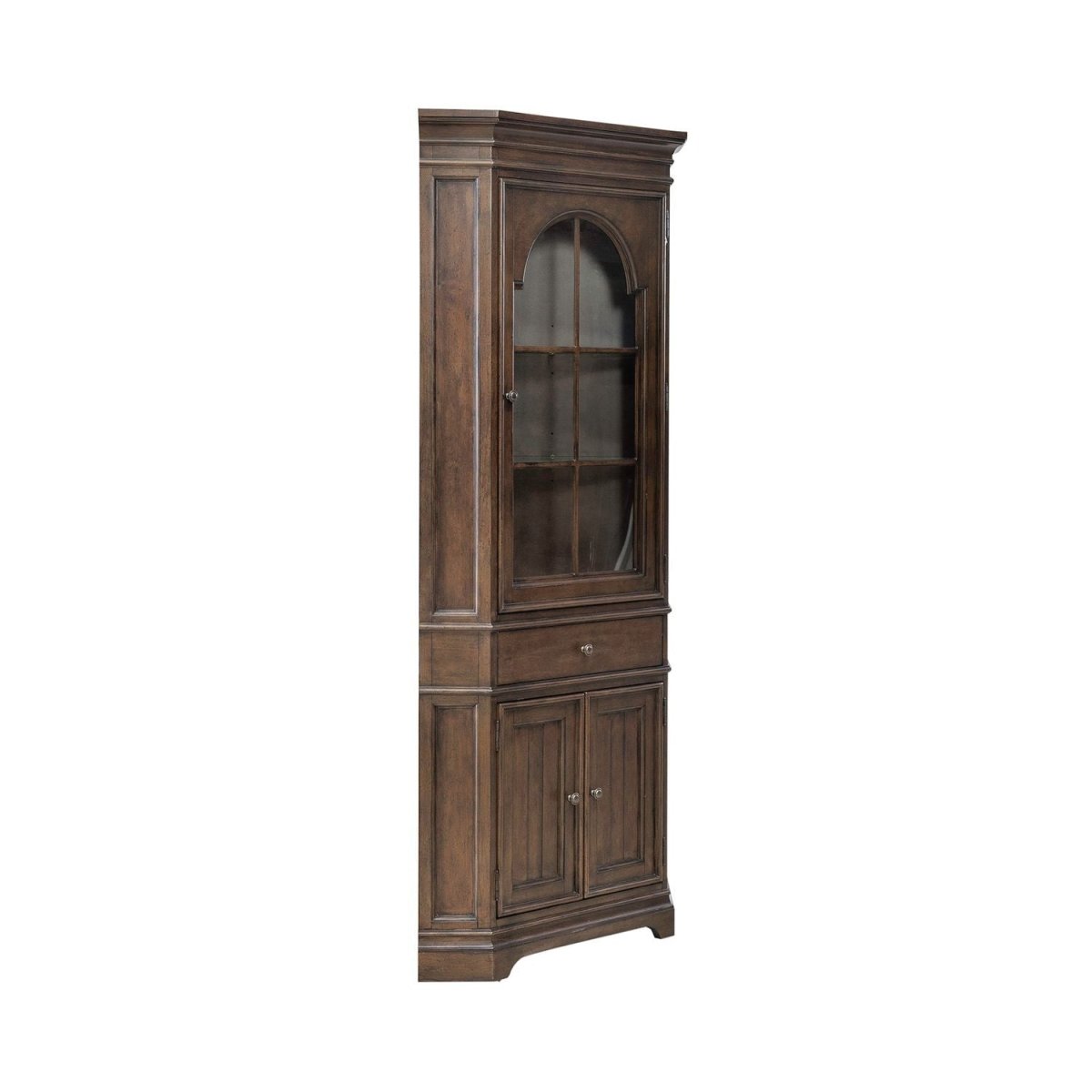 Arden Road - Corner Cabinet - Satin Cherry Accent Cabinets by Liberty Furniture - Walls Furniture & Mattress