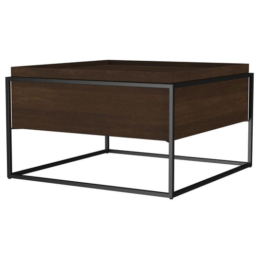 Fulton - Square - Mango Wood Coffee Table - Dark Brown Coffee Tables by Coaster Fine Furniture - Walls Furniture & Mattress