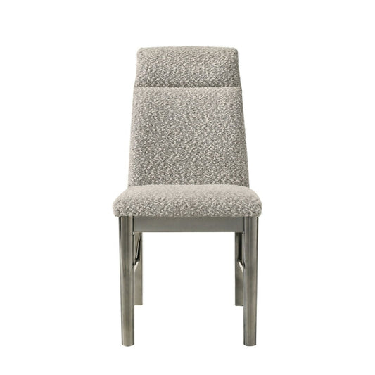 Lennox - Upholstered Side Chair (Set of 2) - Gray Chair Sets by New Classic - Walls Furniture & Mattress
