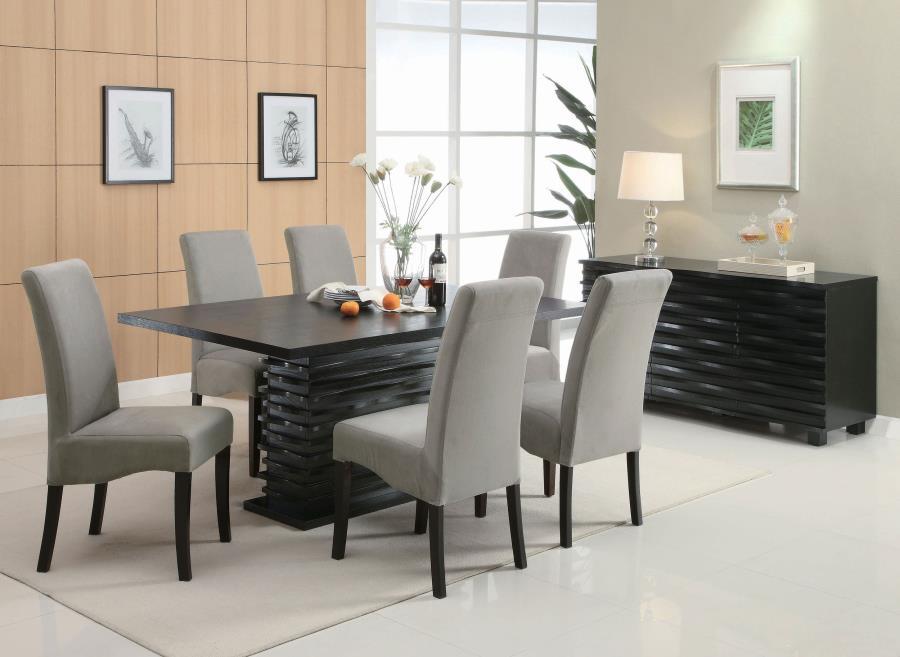 Stanton - Rectangular Dining Table - Black Dining Tables by CoasterEssence - Walls Furniture & Mattress
