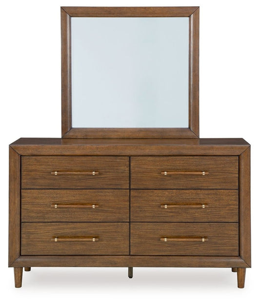 Lyncott - Dresser And Mirror - Brown Dresser & Mirror by Signature Design by Ashley® - Walls Furniture & Mattress